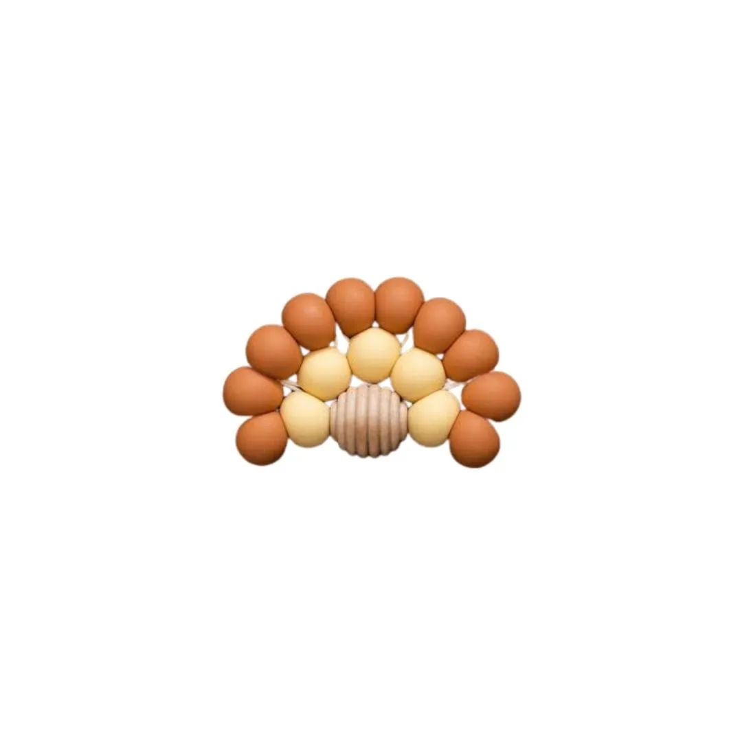 Rainbow teether Natural/Sage