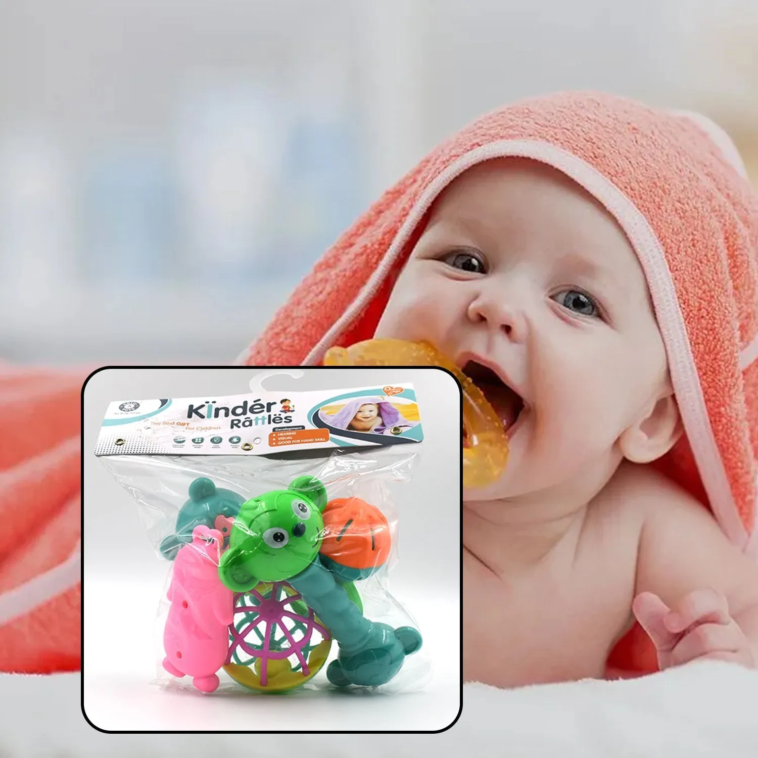 Rattles Baby Toy For Playing & Enjoying (5pc)