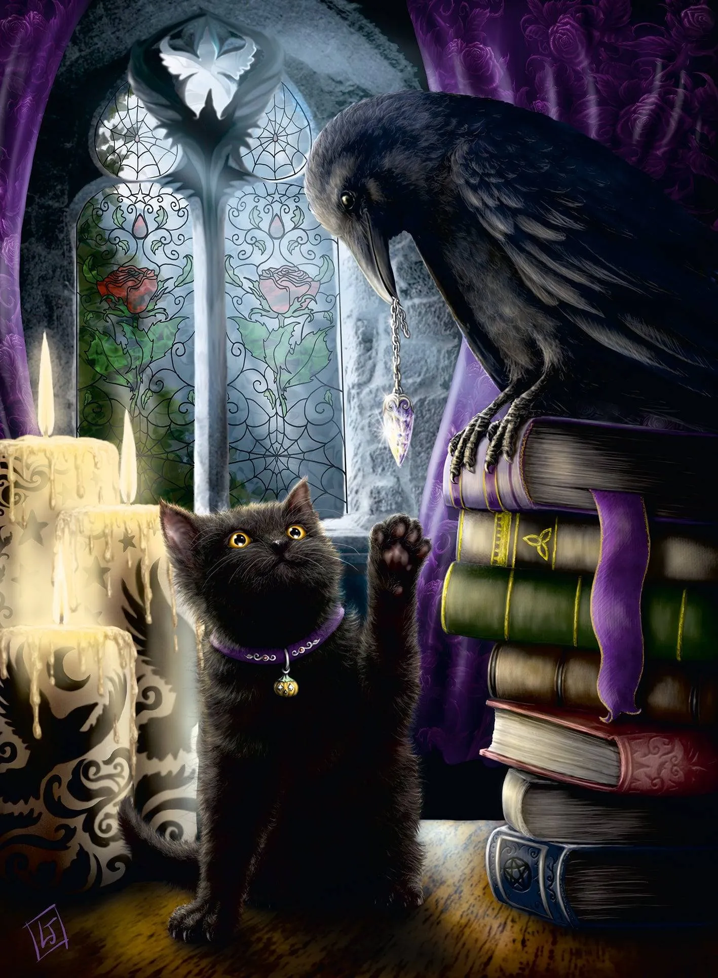 Ravensburger - Black Cat and Raven 500 pieces