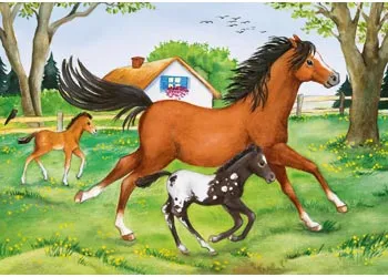 Ravensburger - World Of Horses Puzzle 2 X 24 Pc