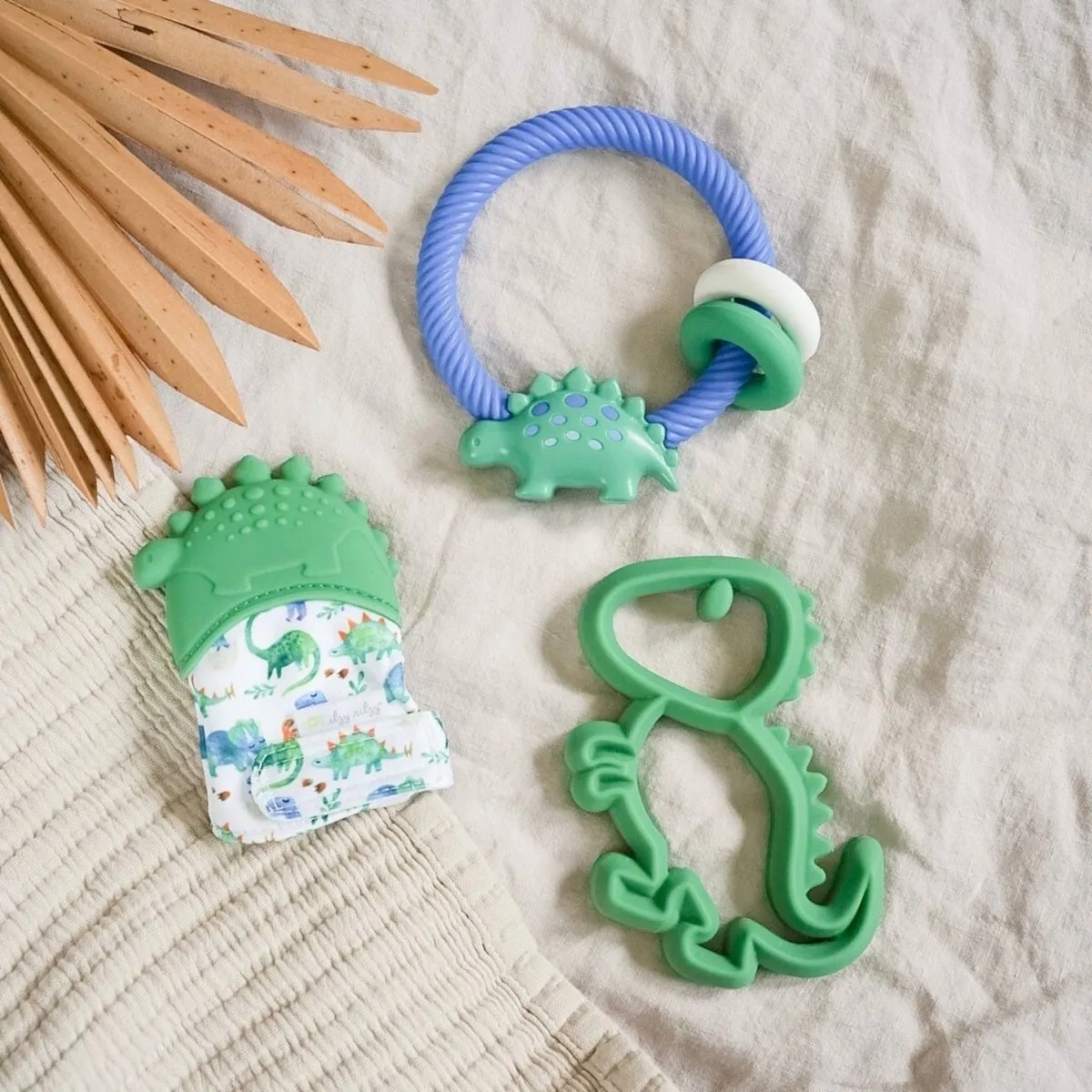 Silicone Baby Teethers - Dinosaur