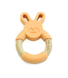Silicone Bunny Teether Orange