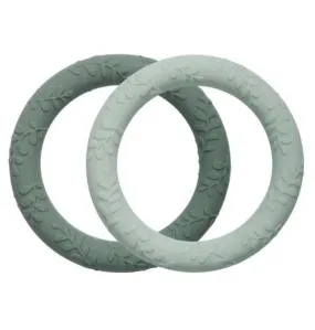 Silicone Teether Leaves Sage