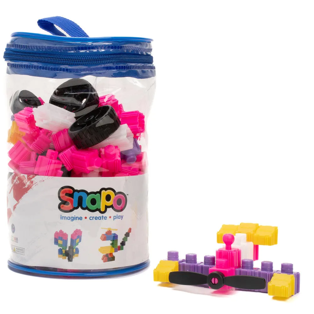 Snapo Unicorn Creator Kit 200-Piece - Pastel Dream Building Blocks