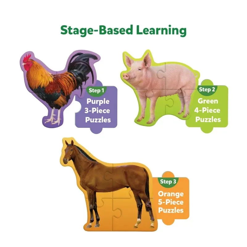 Step by Step Puzzle: Farm Animals (ages 3 )