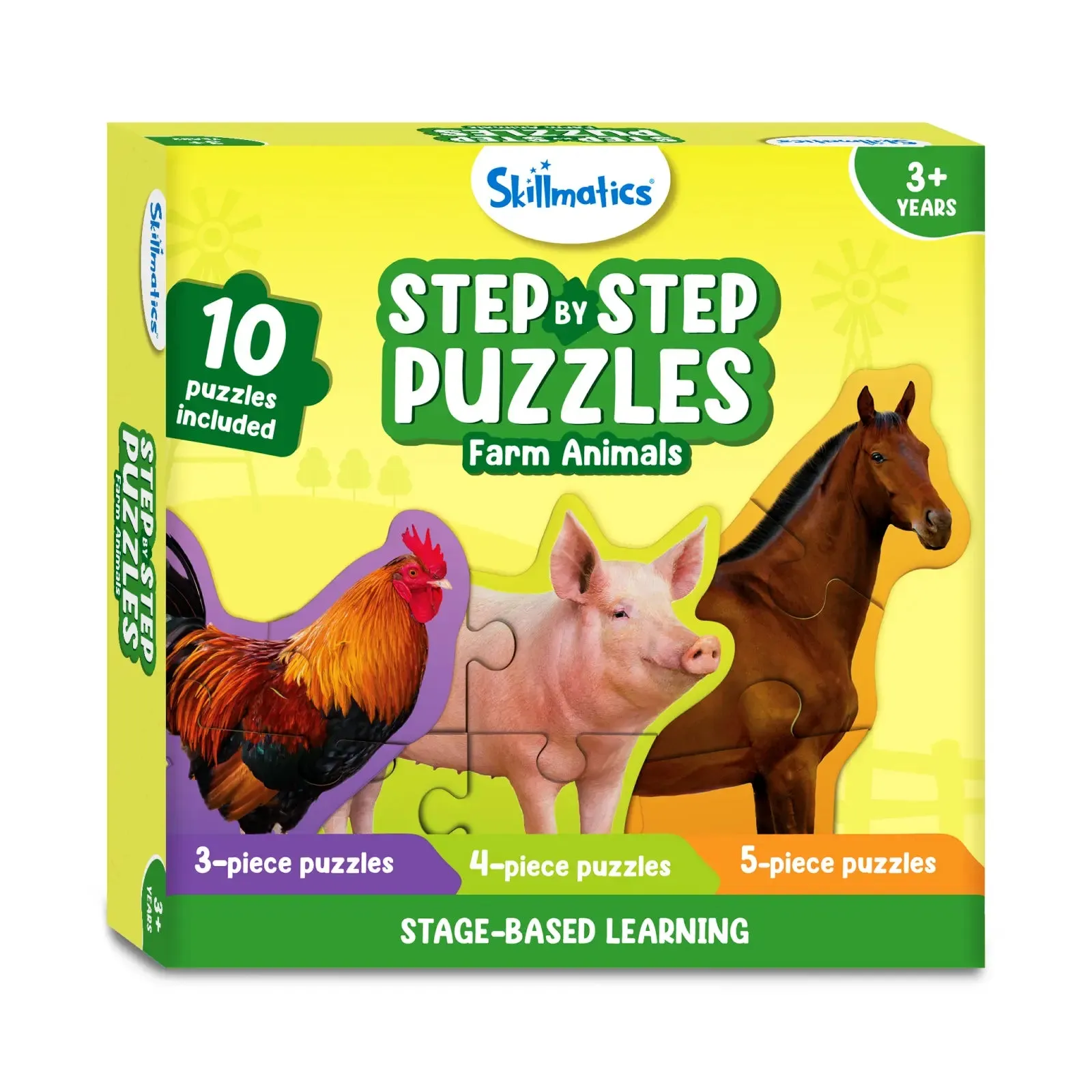 Step by Step Puzzle: Farm Animals (ages 3 )