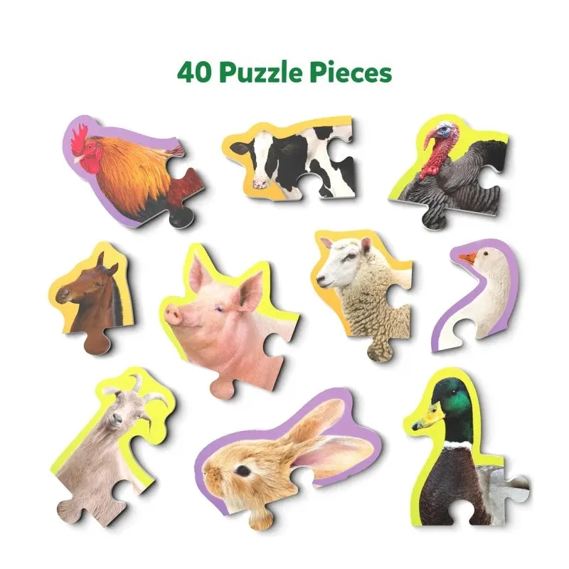 Step by Step Puzzle: Farm Animals (ages 3 )