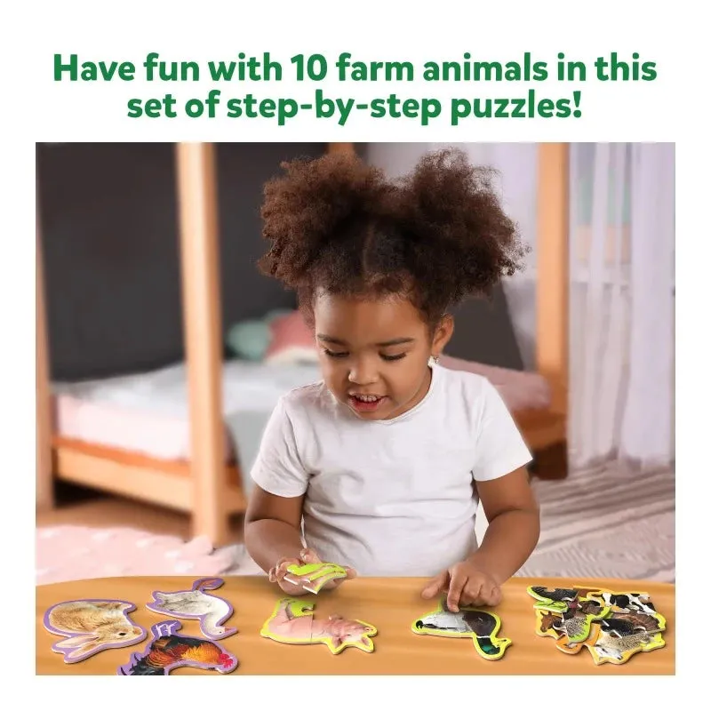 Step by Step Puzzle: Farm Animals (ages 3 )
