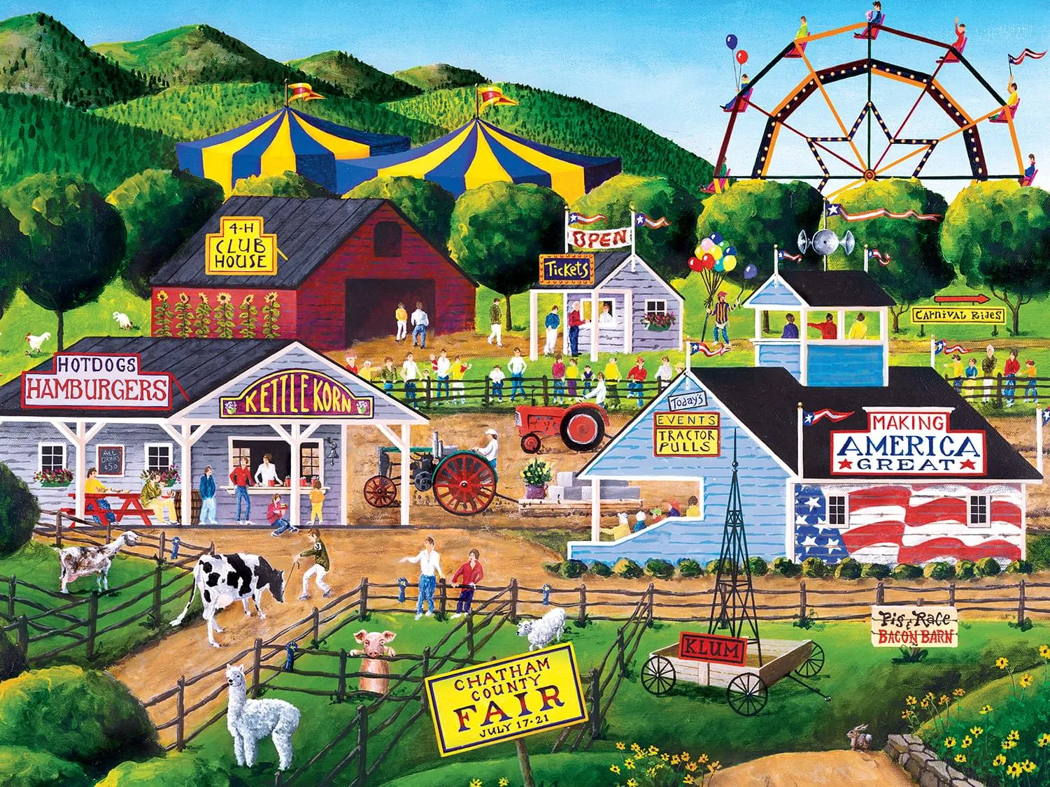 Summer Carnival 400 Piece Large EZ Grip Jigsaw Puzzle