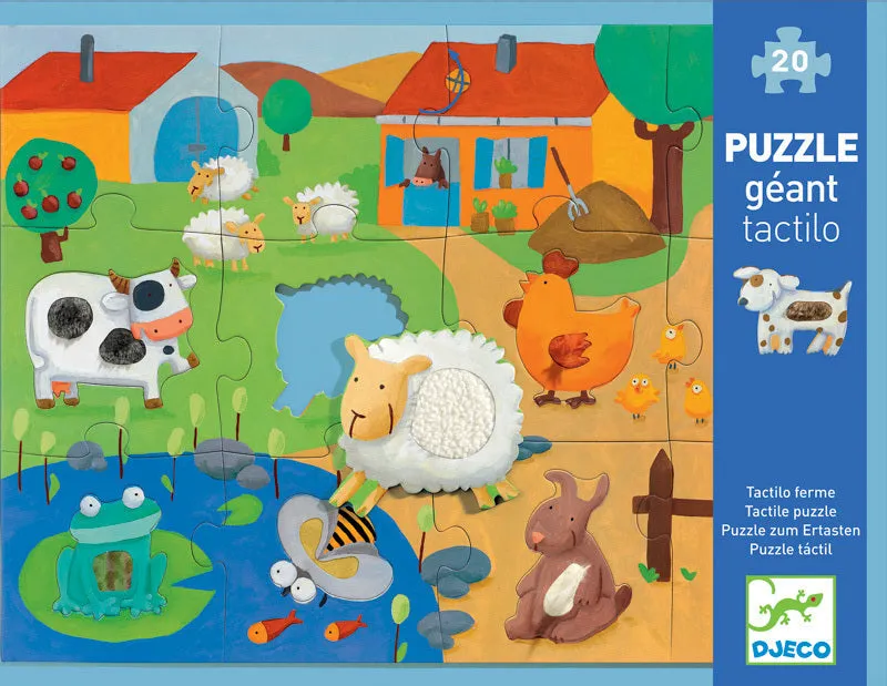 Tactile Farm 20pc Giant Puzzle for Toddlers