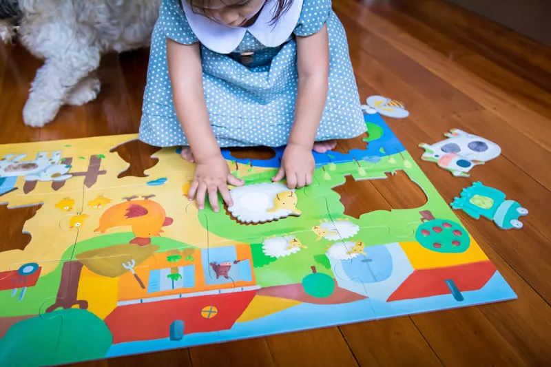 Tactile Farm 20pc Giant Puzzle for Toddlers