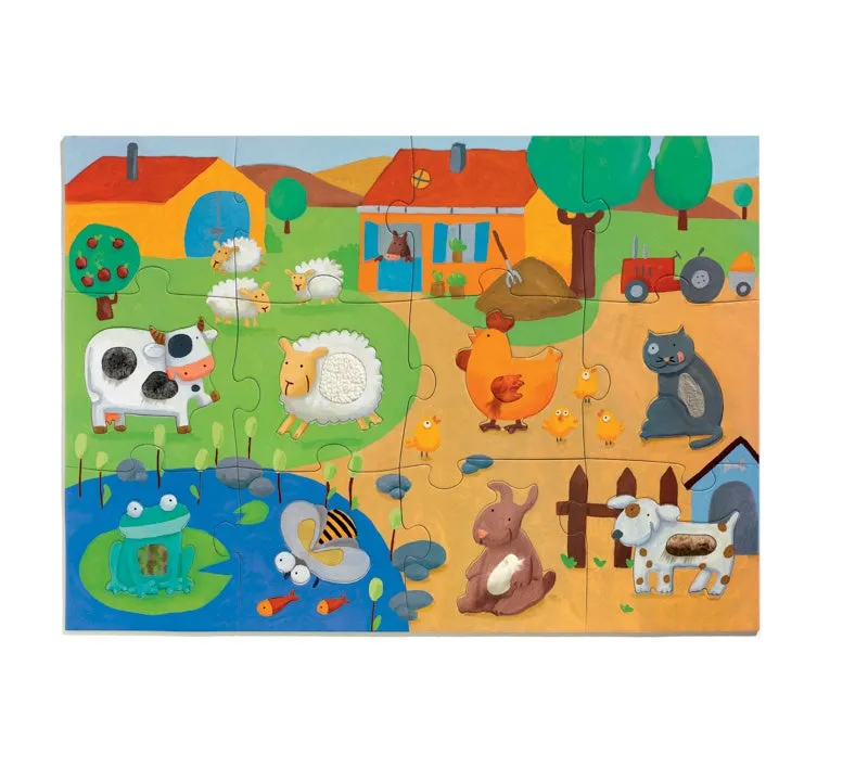 Tactile Farm 20pc Giant Puzzle for Toddlers