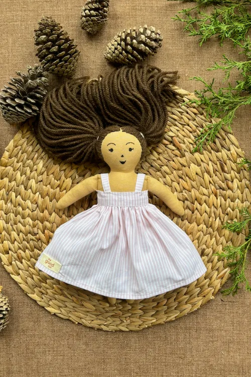 The Good Gift, Single Doll,Garima, Cotton Fabric Toy