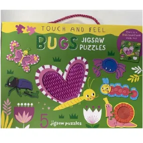 TOUCH AND FEEL BUGS JIGSAW PUZZLE BOXSET