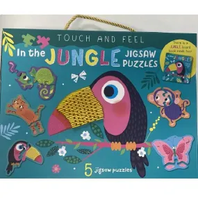 TOUCH AND FEEL IN THE JUNGLE JIGSAW PUZZLE BOXSET