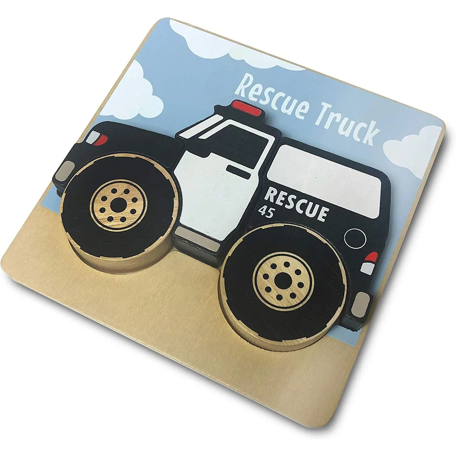 Toy Trucks Wooden Puzzle