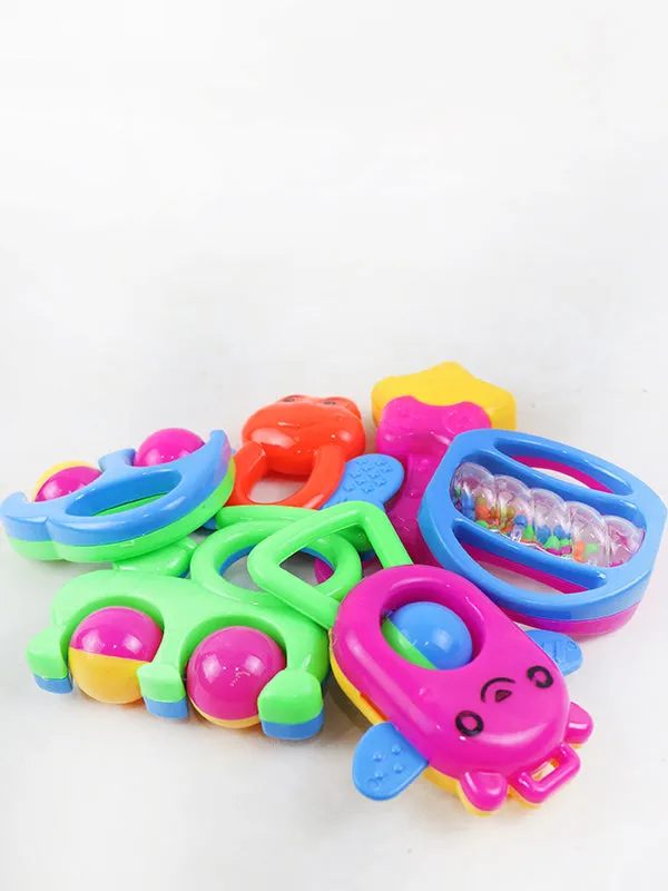 TOY19 6 PCs Baby Rattles Set