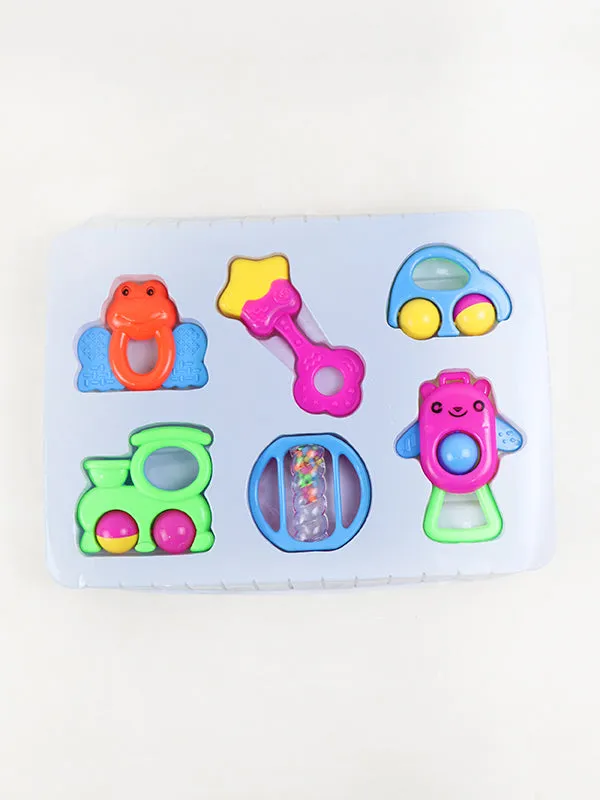 TOY19 6 PCs Baby Rattles Set