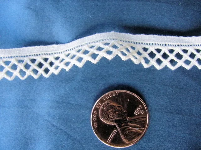 Vintage DAINTY TRIM,Pretty Pattern,24 Inches Length,For Baby Clothes,Bonnets, Dolls,Pillows,Vintage Clothing, Collectible Lace Trims