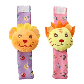 Wild Cats Multicolour Set of 2 Wrist Rattle