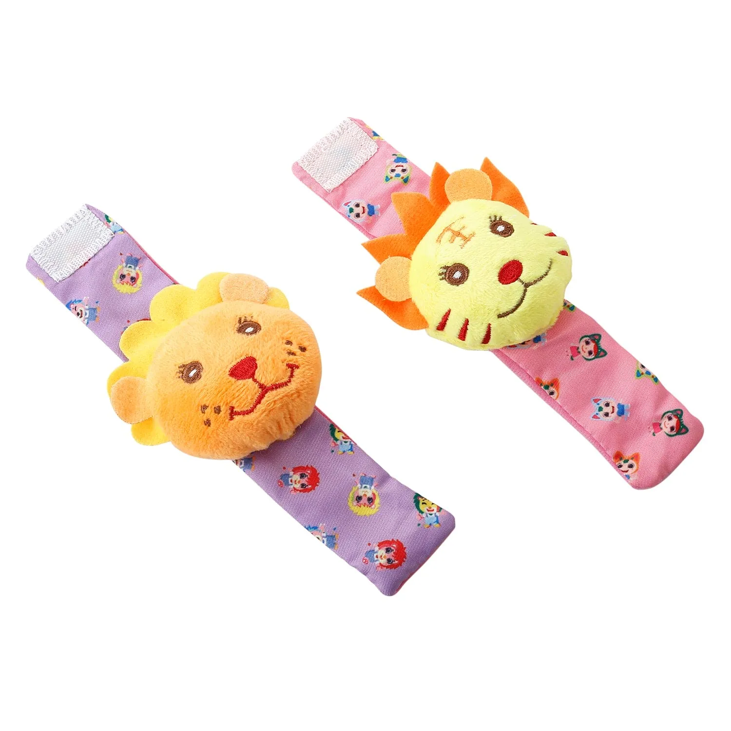 Wild Cats Multicolour Set of 2 Wrist Rattle