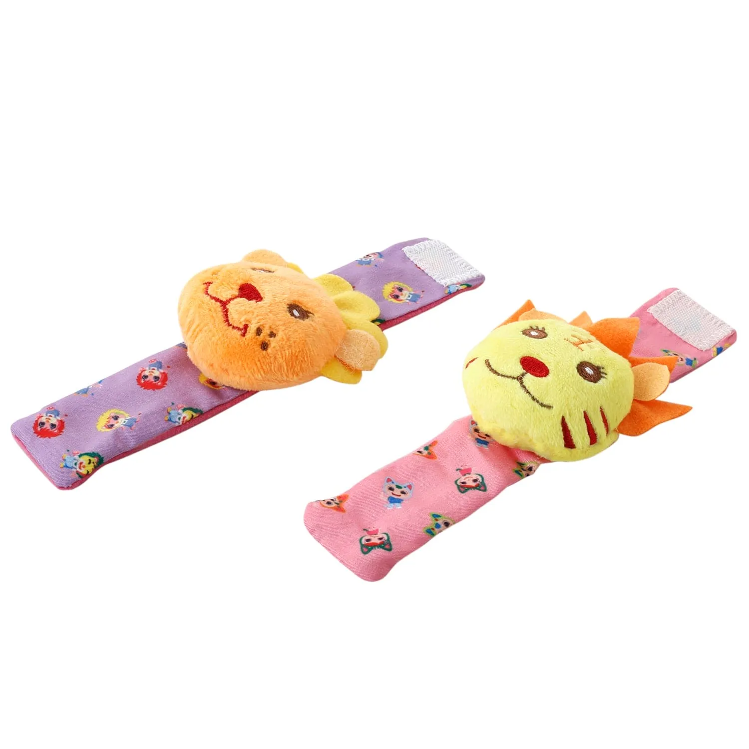 Wild Cats Multicolour Set of 2 Wrist Rattle