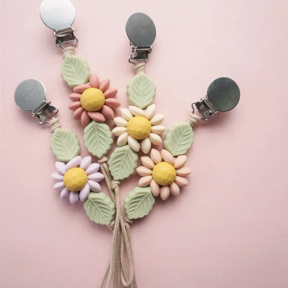 Wildflower Pacifier Clip