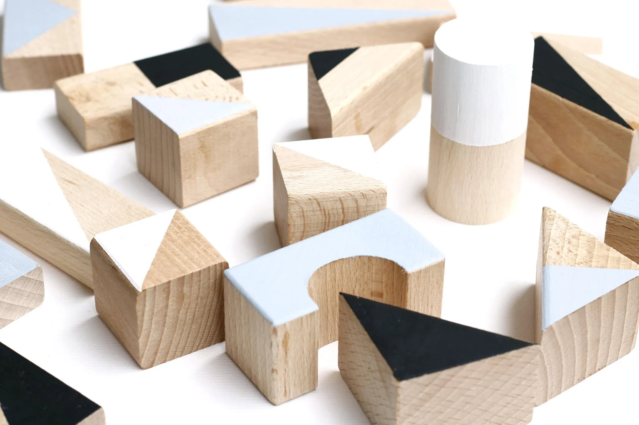 Wooden building blocks - Monochrome