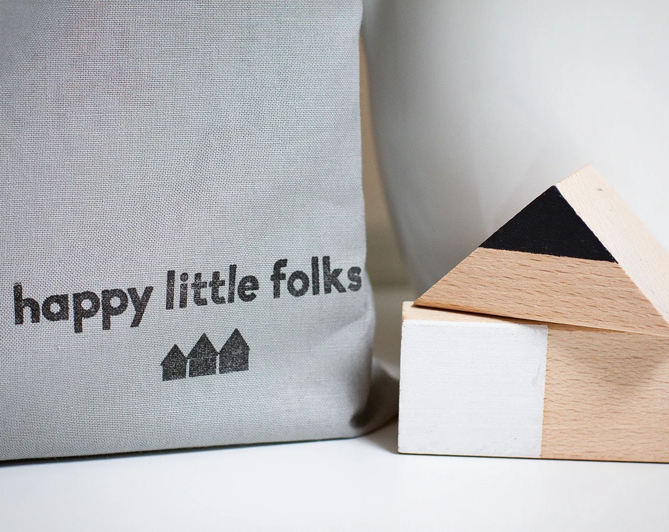 Wooden building blocks - Monochrome