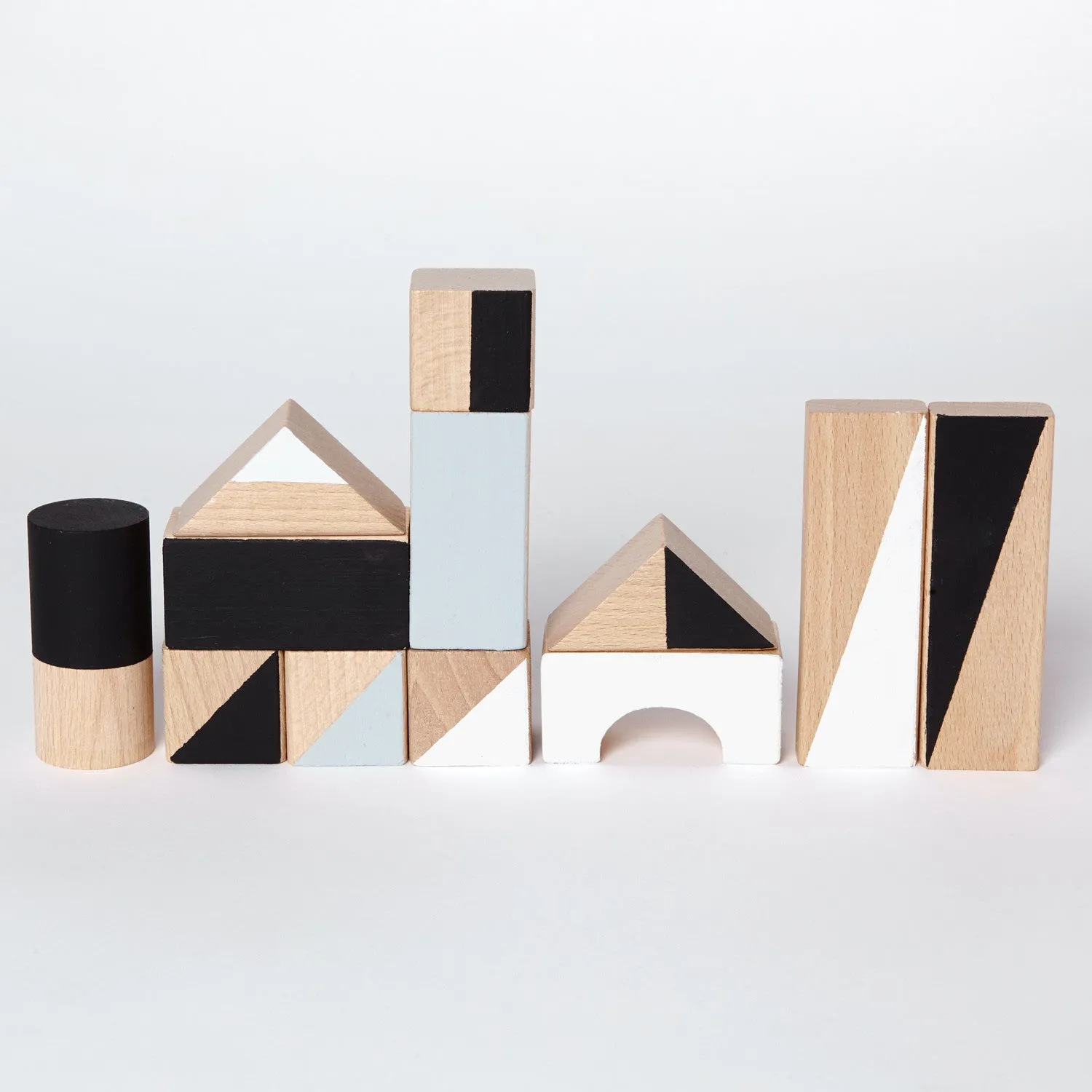 Wooden building blocks - Monochrome