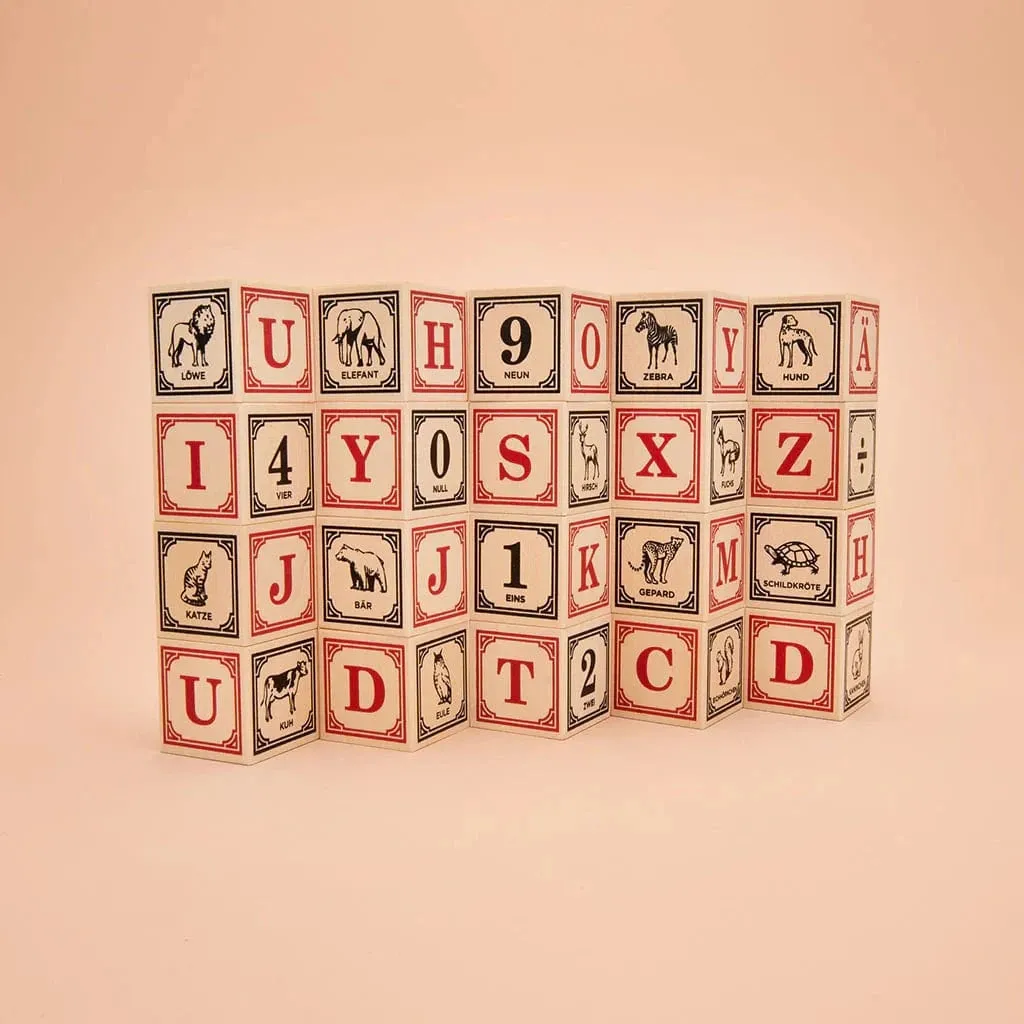 Wooden German Blocks