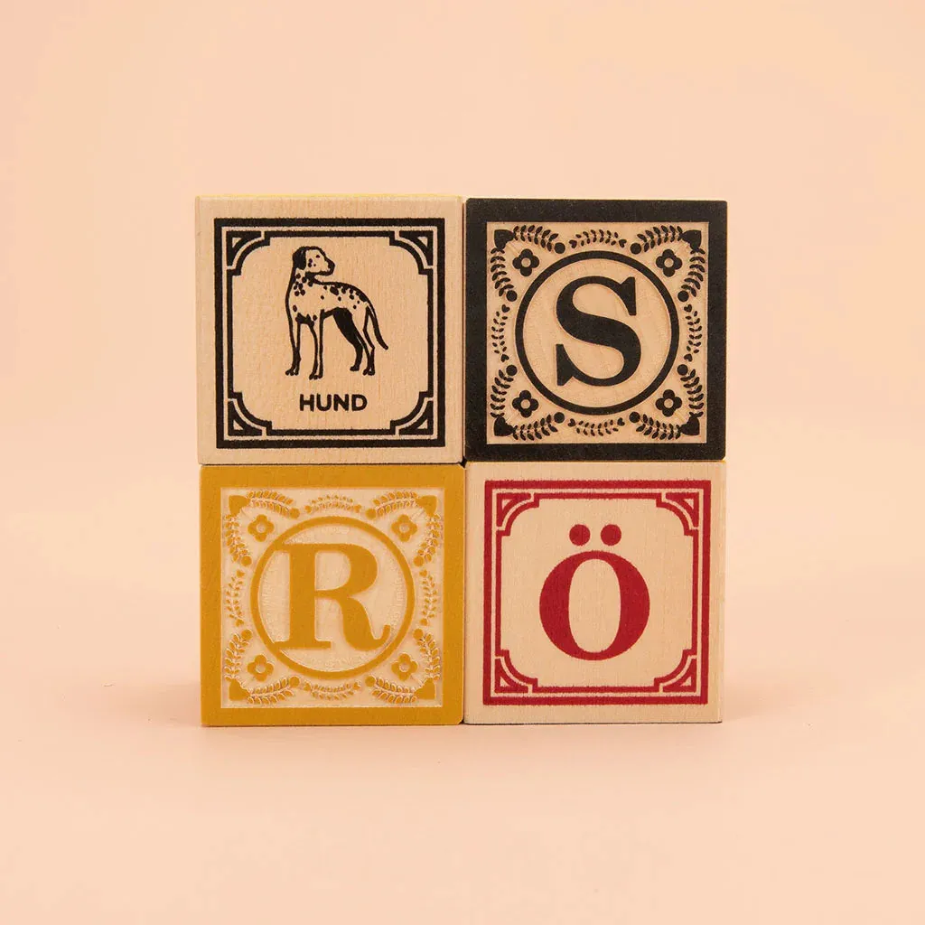 Wooden German Blocks
