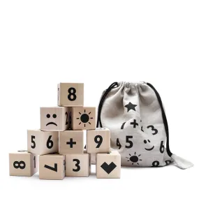 Wooden Math-themed Blocks Available in 2 Colours