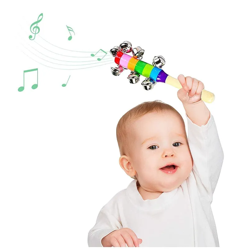 Wooden rattle toys for baby - Set of 4pcs ( multicolor)