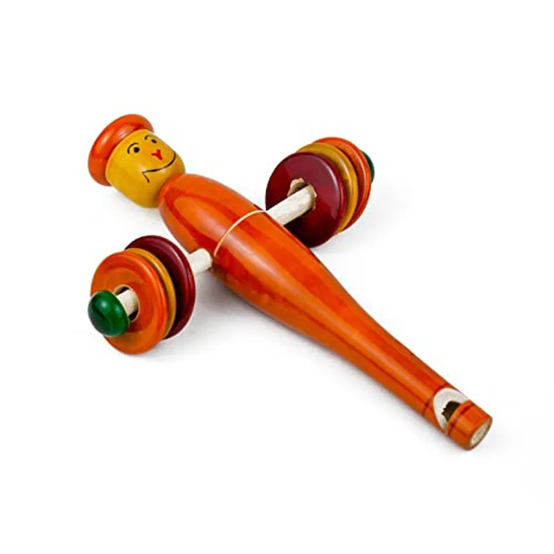 Wooden rattle toys for baby - Set of 4pcs ( multicolor)