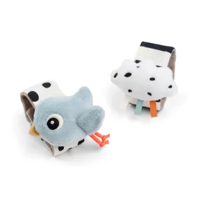 Wrist Rattle (2pk) - Happy Cloud